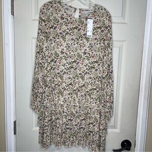 Urban Outfitters Floral Boho Tiered Dress Sz M